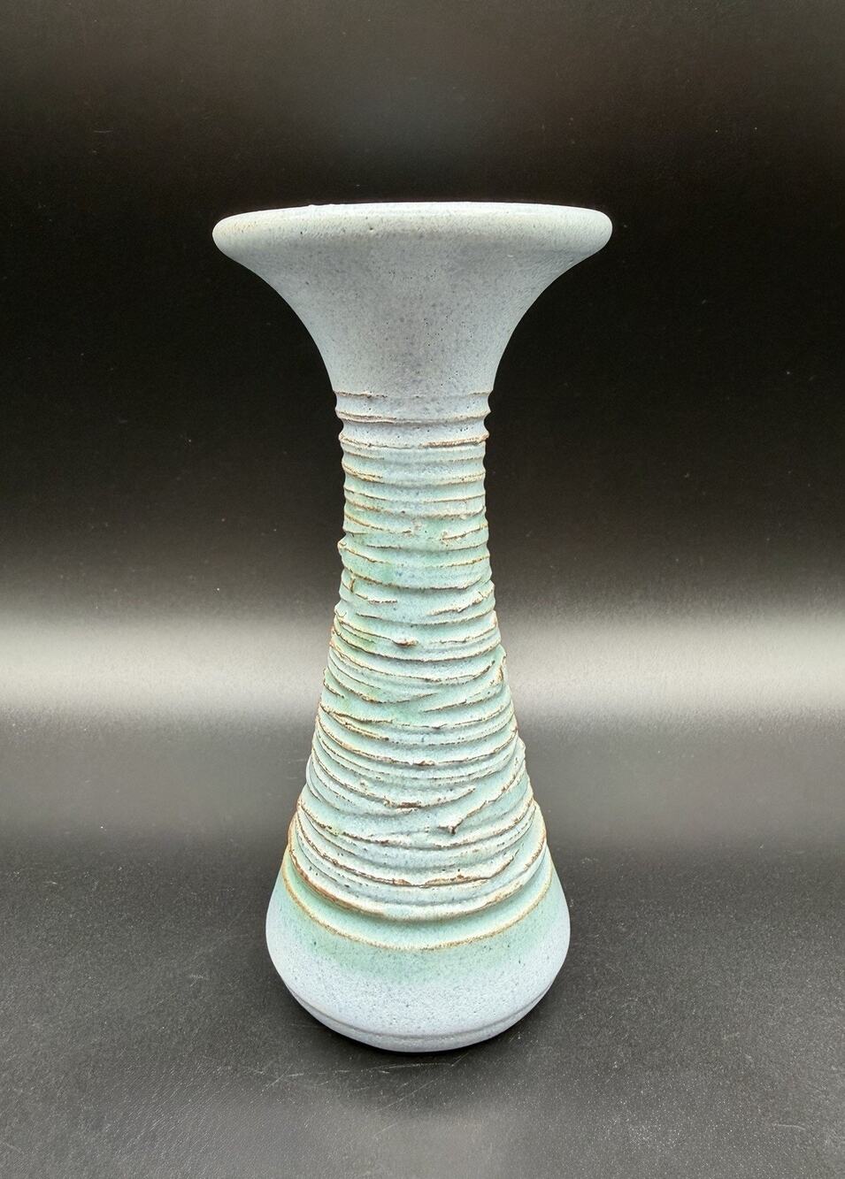 St Nectans Studio Art Pottery Bud Vase 5.5” Tintgel Cornwall England Signed
